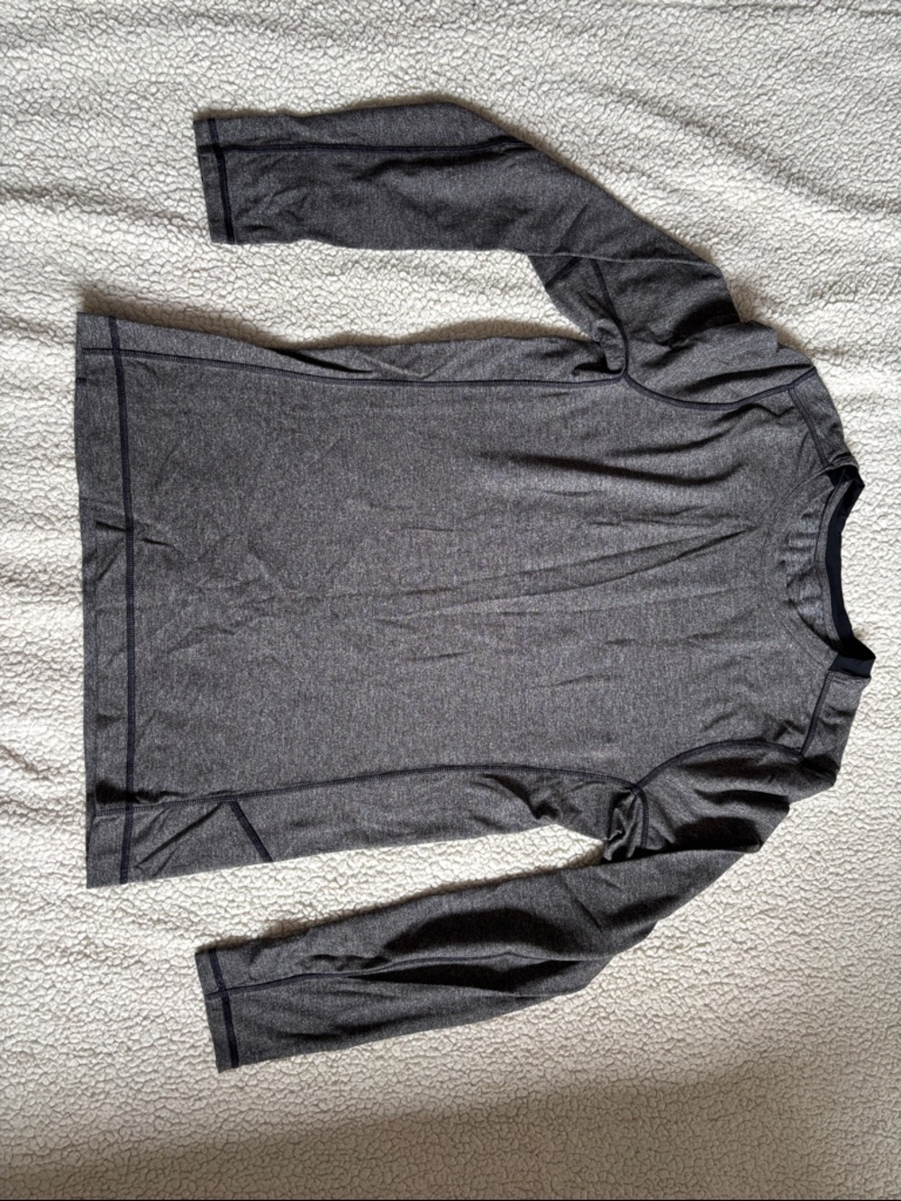 lululemon athletica Men's Long Sleeve Crew - Charcoal Gray